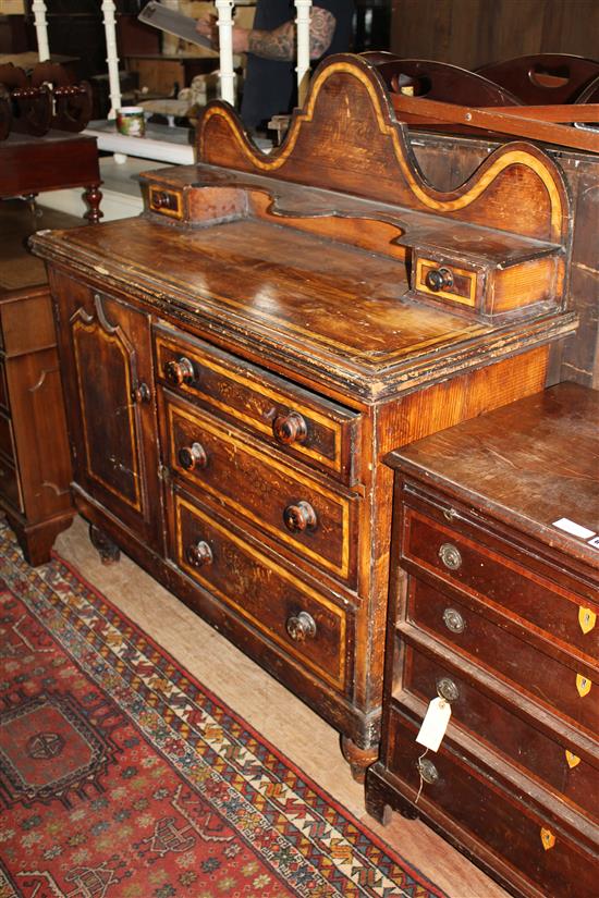 Painted Lancashire pine dresser